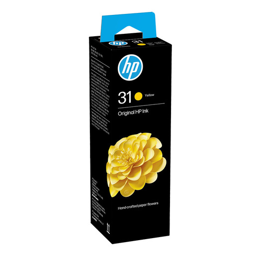Image of HP Flacone di inchiostro giallo originale 31 da 70 ml