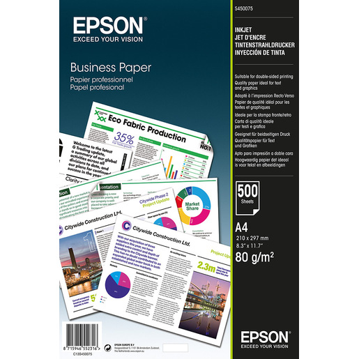 Image of        Epson Business Paper - A4 - 500 fogli