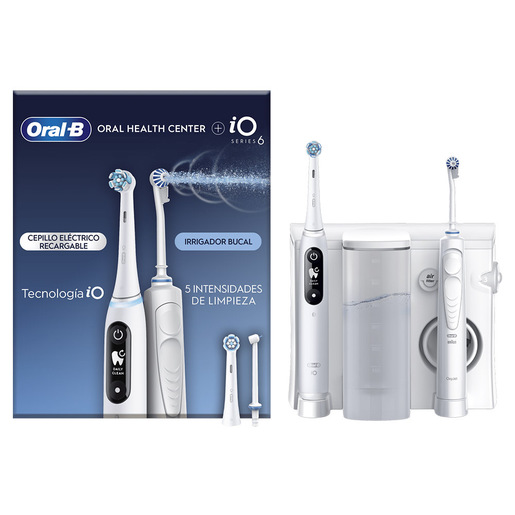 Image of Oral-B iO6 & OxyJet Adulto Spazzolino rotante-oscillante Bianco