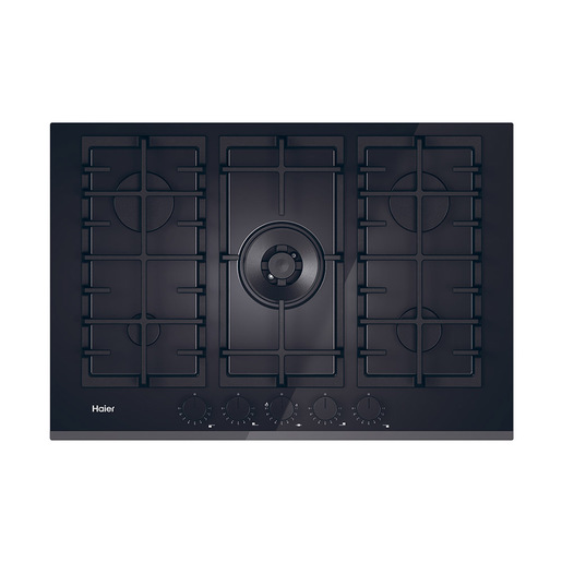 Image of Haier HAVG75TBBP Nero Da incasso 75 cm Gas 4 Fornello(i)