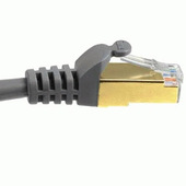 Hama Cavo Rete Patch 8P8C M (Rj 45)/8P8C M (Rj 45), 3 Metri, Cat 5E, Stp, Connettori Dorati, Grigio, 1 Stella-image