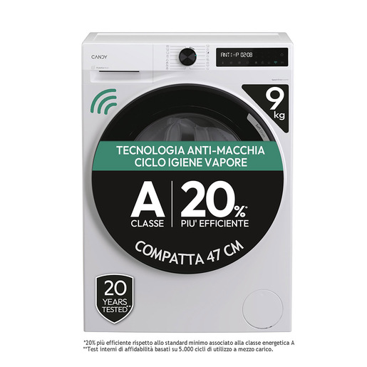 Image of Candy BR 49SBL8-S lavatrice Caricamento frontale 9 kg 1400 Giri/min Bianco