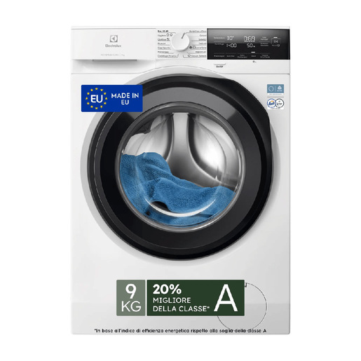 immagine di Electrolux EW7F39 Lavatrice Carica Frontale 9 KG 1400 Giri/min Classe A (Bianco)