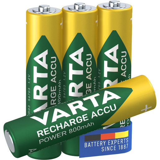 Image of        Varta Recharge Accu Power AAA 800 mAh Blister da 4 (Batteria NiMH Accu