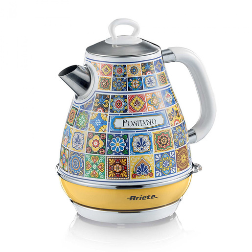 Image of Ariete 2869 Bollitore Positano, Bollitore Elettrico, 1,7L, Infusi, the, tisane, Base cordless, Autospegnimento