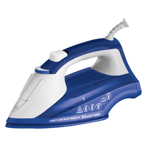 Image of Russell Hobbs 26483-56 ferro da stiro Ferro a vapore Piastra in Ceramica 2400 W Blu, Bianco