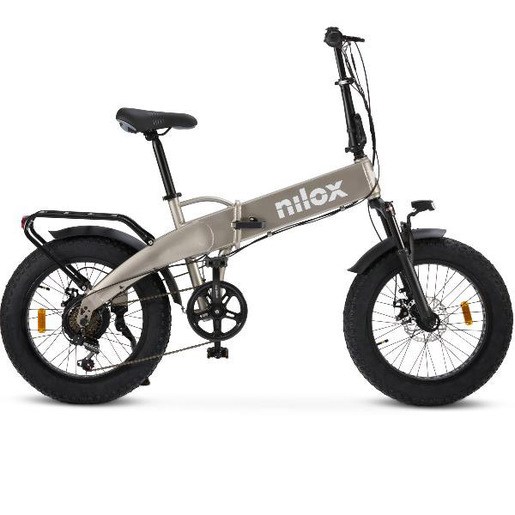 Image of Nilox NXEBX10GR bicicletta elettrica Grigio Alluminio 50,8 cm (20'') Litio