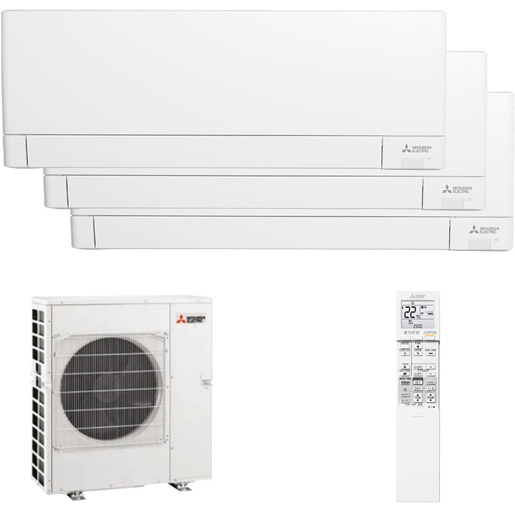 Image of Mitsubishi Electric MITKITTRIAL50DW25X3 condizionatore fisso Climatizzatore split system Bianco cod015