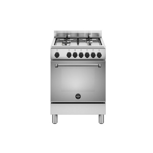 Image of Bertazzoni La Germania Americana AMN664EXV/24 cucina Elettrico Gas Acciaio inox