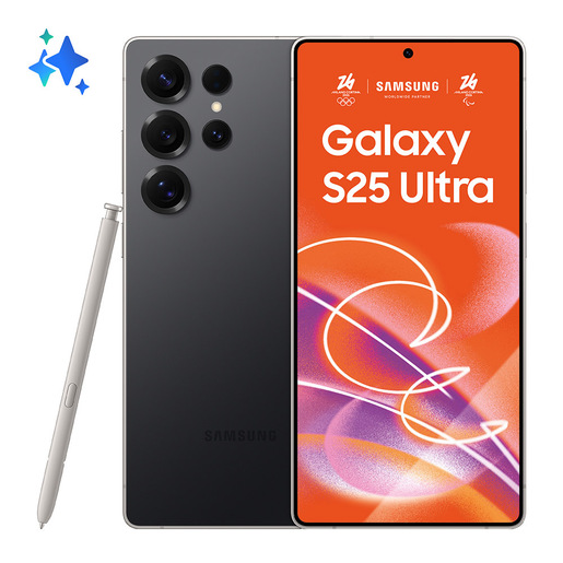Image of Samsung Galaxy S25 Ultra Smartphone AI, Display 6.9'' QHD+ Dynamic AMOLED 2X, Fotocamera 200MP, RAM 12GB, 256GB, 5.000 mAh, Titanium Black