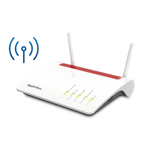 Image of Box FRITZ! 6890 LTE INT router wireless Gigabit Ethernet Dual-band (2.4 GHz/5 GHz) 4G Rosso, Bianco
