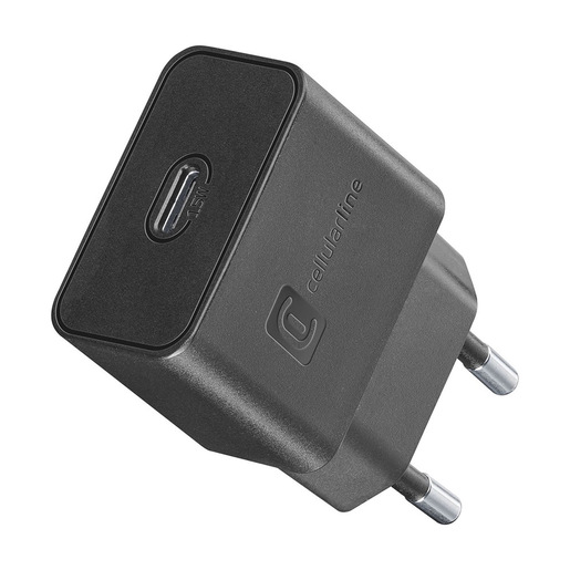 Cellularline USB-C Charger 15W USB-C Charger 15W carica velocemente e in tutta sicurezza i device Samsung con porta USB-C compatibili con la carica 15