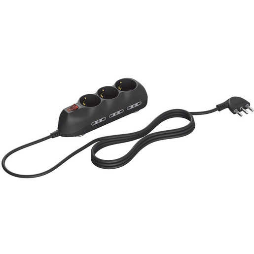 Image of bticino 3699GB prolunghe e multiple 9 presa(e) AC Nero