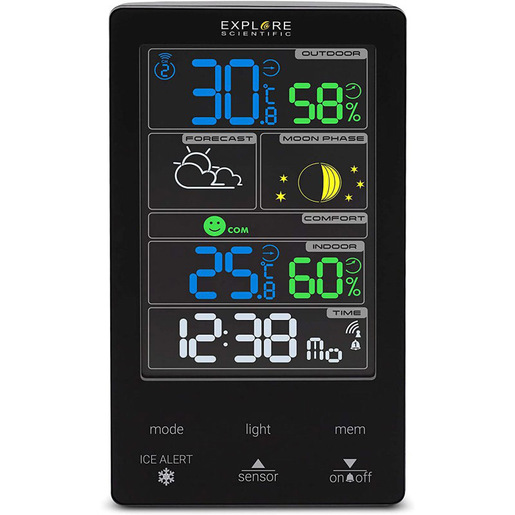 Image of Explore Scientific WSC-4009 stazione meteorologica digitale Nero LCD AC