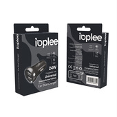Ioplee Caricatore Da Auto Doppia Porta USB-A 24W-image