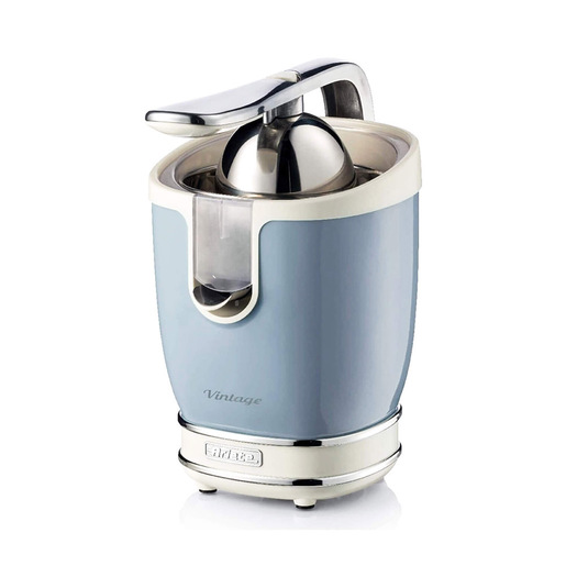 Image of Ariete 413 Spremiagrumi Elettrico con Leva - Salvagoccia - Motore Silenzioso - 85 Watt - Design Vintage - Celeste