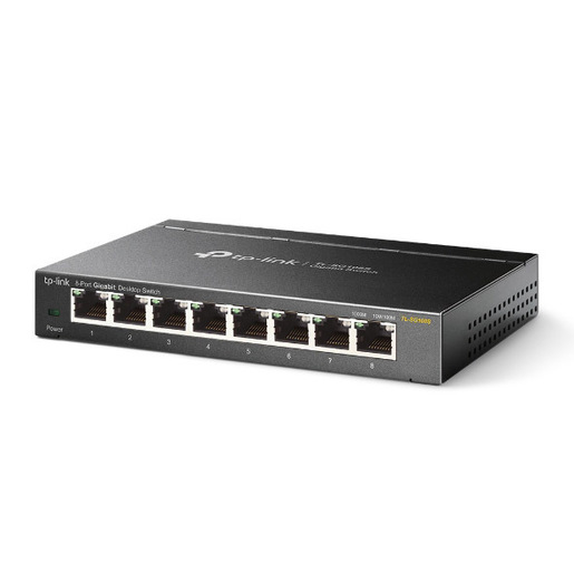 TP Link TL SG108S Non gestito Gigabit Ethernet (10/100/1000) Nero