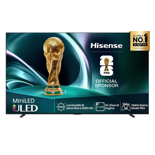 Image of Hisense 85U7Q 2,16 m (85'') 4K Ultra HD Smart TV Wi-Fi Nero 450 cd/m²