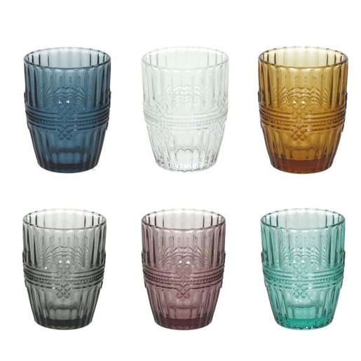 Image of Tognana Porcellane set 6 bicchieri da 280 cc colori assortiti Ionico