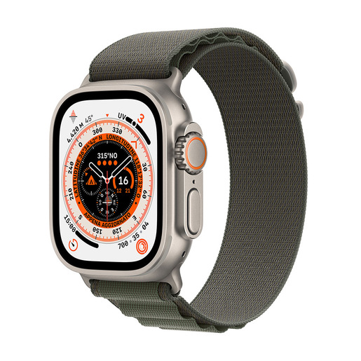 Apple Watch Ultra GPS + Cellular, 49mm Cassa in Titanio con Cinturino