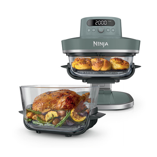 Ninja CRISPi PRO 7-in-1 Singolo Indipendente 2050 W Friggitrice ad aria calda Grigio, Trasparente