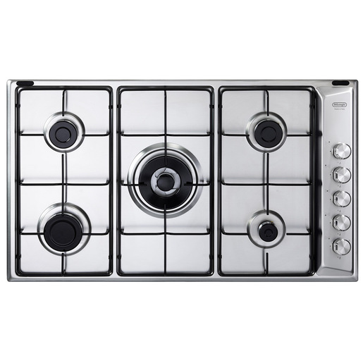 De’Longhi SLL 59 DD piano cottura Acciaio inox Da incasso 90 cm Gas 5 Fornello(i)