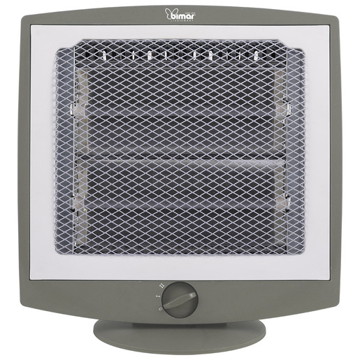 Image of Bimar HR319 stufetta elettrica Interno Grigio 600 W Riscaldatore di ambienti elettrico al quarzo