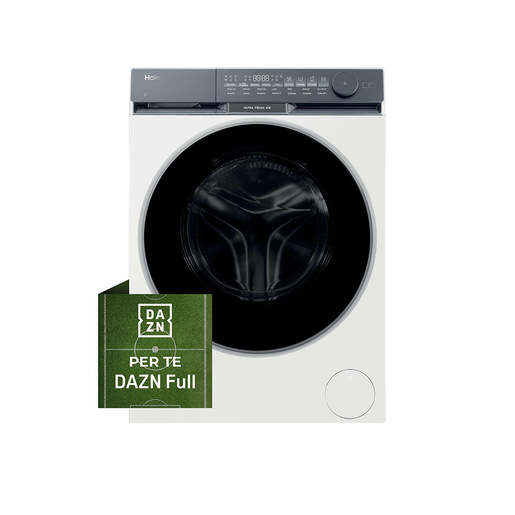 Haier X Series 9, Lavatrice Carica Frontale 10 KG, 30% più efficente della classe A, 1400 giri, Bianco, Direct Motion, Vapore, Wi-Fi, Smart AI, Scruscott