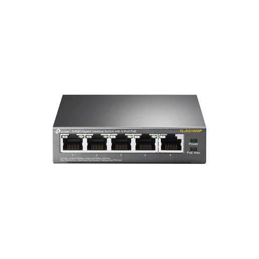 Image of TP-Link TL-SG1005P Non gestito Gigabit Ethernet (10/100/1000) Supporto Power over Ethernet (PoE) Nero