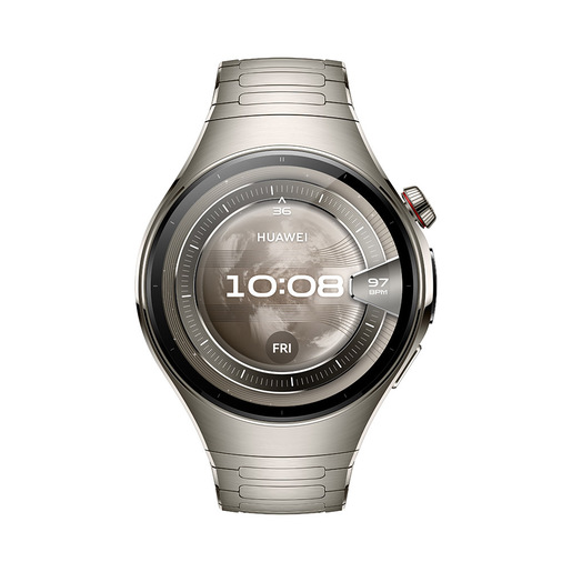 Image of Huawei WATCH 5 (46 mm), cassa in titanio aerospaziale e cinturino in titanio. Compatibile con iOS e Android e chiamate E-sim