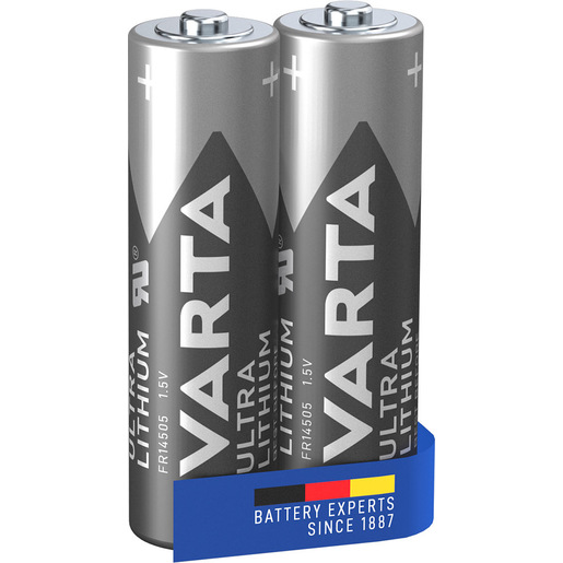 Image of Varta Ultra Lithium, Batteria al litio, AA, Mignon, FR14505, Blister da 2