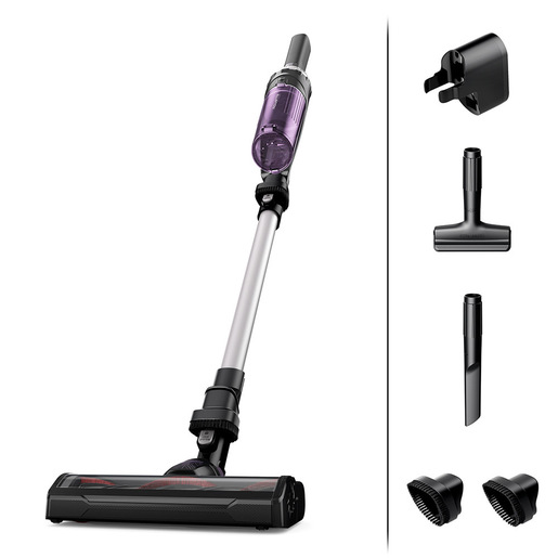 Image of Rowenta RH1129 2-in-1 stick vacuum Batteria Secco Senza sacchetto 0,4 L 100 W Viola, Alluminio