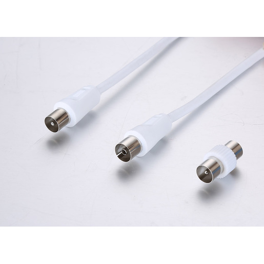 Image of Electroline AN-1 cavo coassiale 2 m Tipo F Bianco