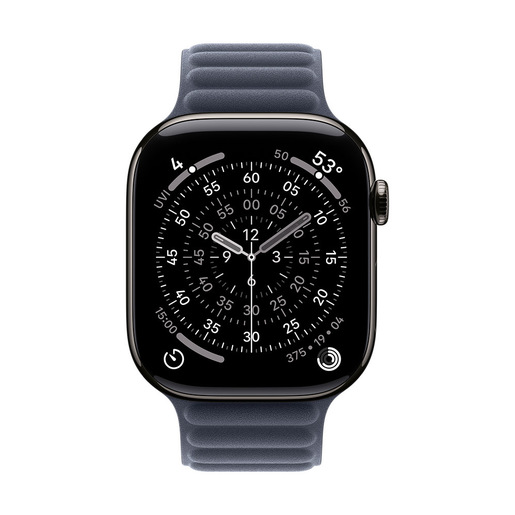 Apple Cinturino a maglie magnetico blu navy (46 mm) - M/L