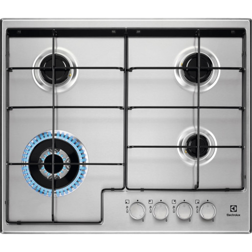 Electrolux EGS6434X piano cottura Acciaio inossidabile Da incasso 60 cm Gas 4 Fornello(i)