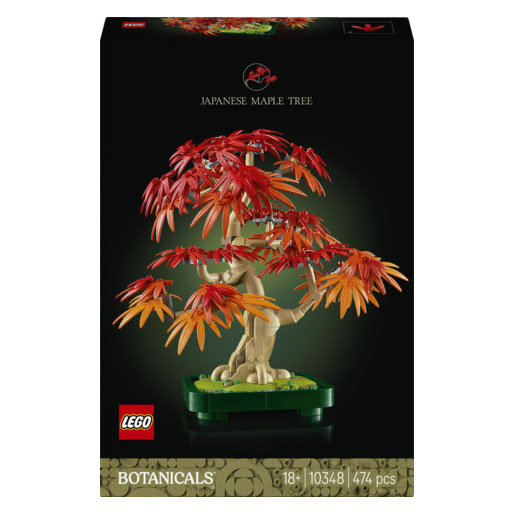 Image of LEGO Botanicals 10348 Bonsai di Acero Rosso Giapponese, Pianta Artificiale con Foglie e Vaso Costruibile, Regalo per Adulti