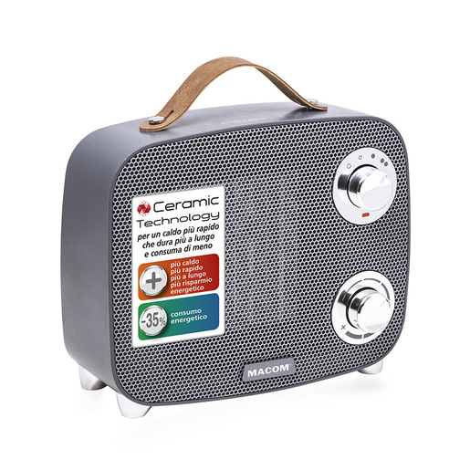 Image of Macom Enjoy & Relax MINIMAX Interno Grigio 1500 W Riscaldatore ambiente elettrico con ventilatore