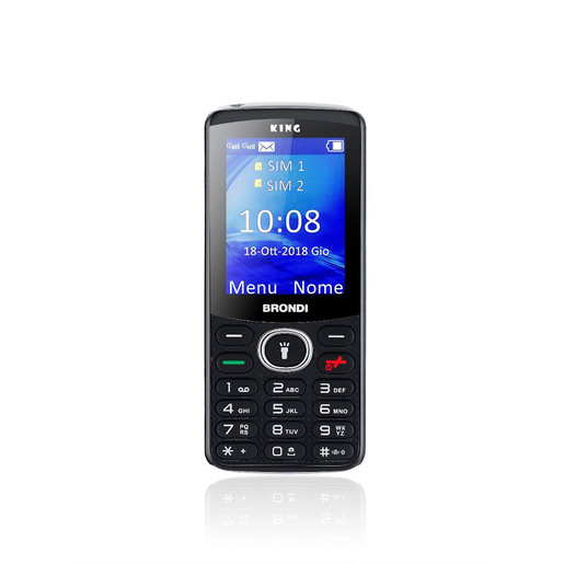 Brondi King 6,1 cm (2.4'') Nero Telefono cellulare basico