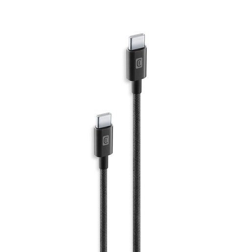 Cellularline Cavo Telato 60 cm - USB-C to USB-C Cavo telato ultra-resistente